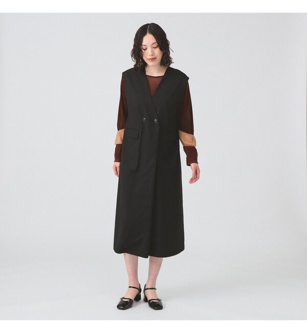 Ray BEAMS 「ロング ジレ ワンピース」|ワンピース|