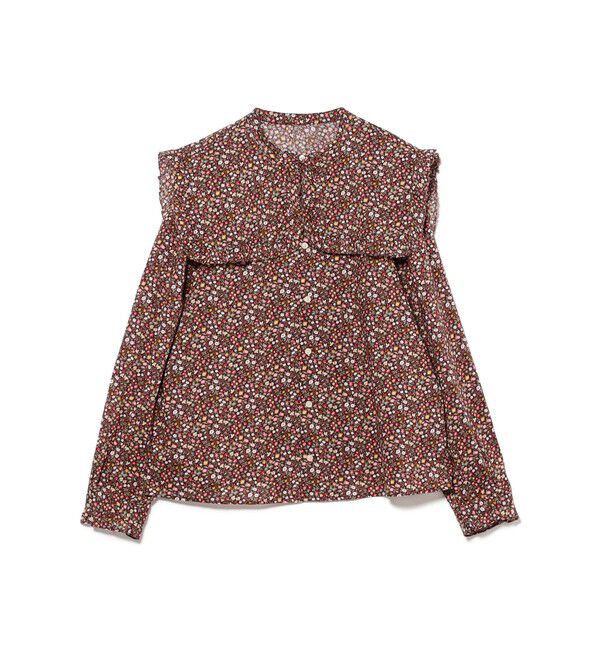 BEAMSBOY「リバティ デタッチ フリルカラー シャツ」|シャツ・ブラウス|