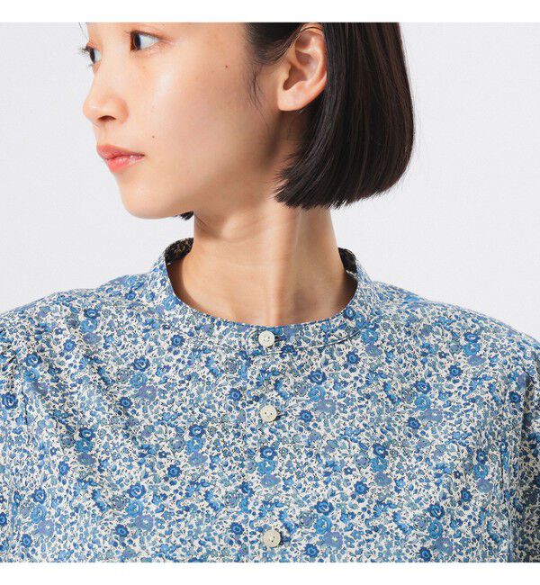 BEAMSBOY「リバティ デタッチ フリルカラー シャツ」|シャツ・ブラウス|