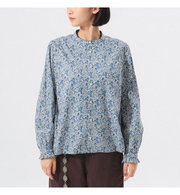 BEAMSBOY「リバティ デタッチ フリルカラー シャツ」|シャツ・ブラウス|