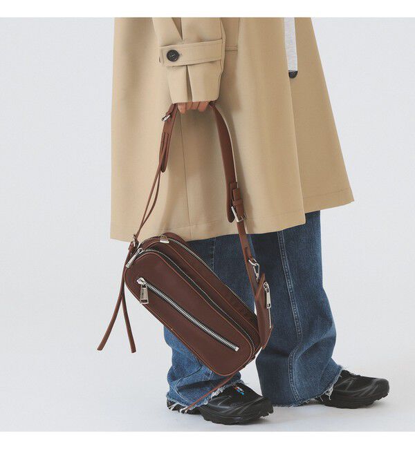 Ray BEAMS 「ワイド ショルダー バッグ」|ショルダー・メッセンジャー|BROWN
