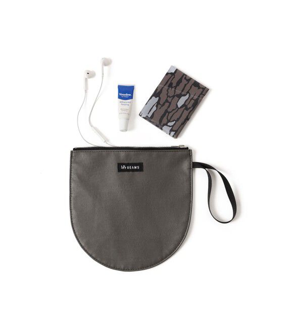 BEAMS「フェイクレザー ポーチ M」|ポーチ|