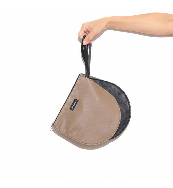 BEAMS「フェイクレザー ポーチ M」|ポーチ|MOCHA