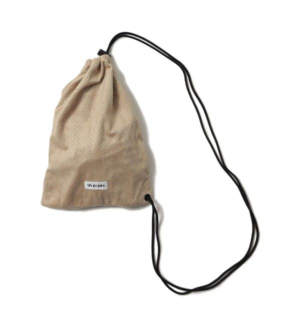 BEAMS「パンチング ドローストリング バッグ」|ポーチ|