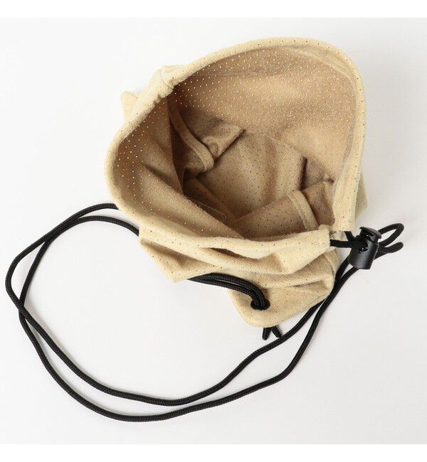 BEAMS「パンチング ドローストリング バッグ」|ポーチ|