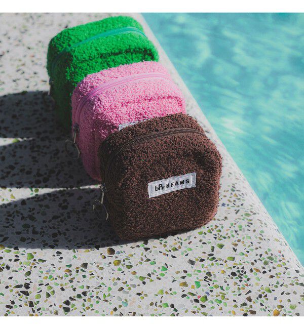 BEAMS「パイル ポーチ S」|ポーチ|BROWN