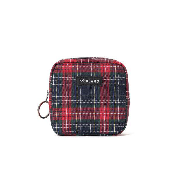 BEAMS「チェック ポーチ M」|ポーチ|
