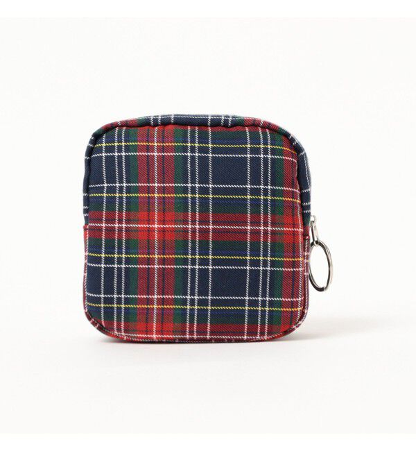 BEAMS「チェック ポーチ M」|ポーチ|