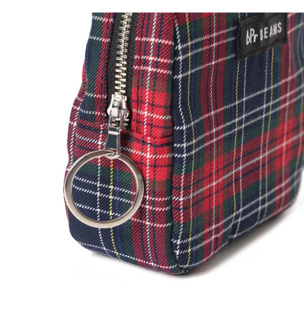 BEAMS「チェック ポーチ M」|ポーチ|