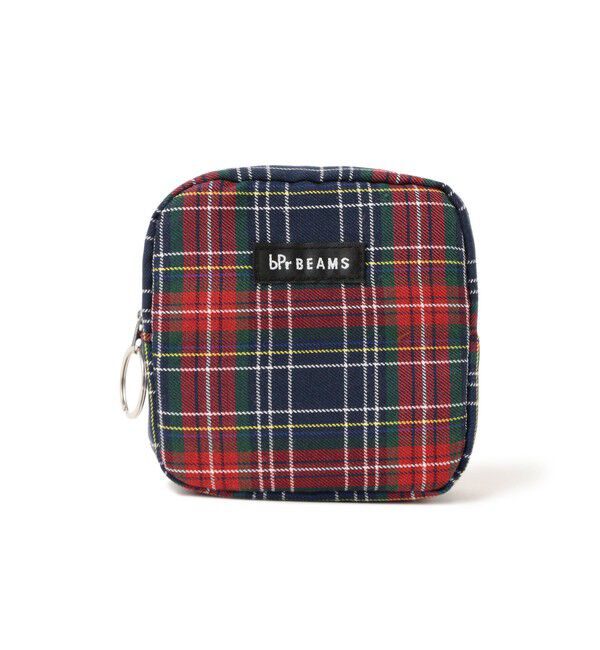BEAMS「チェック ポーチ M」|ポーチ|