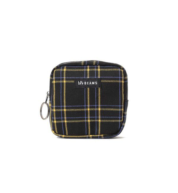 BEAMS「チェック ポーチ M」|ポーチ|