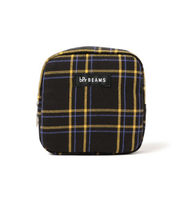 BEAMS「チェック ポーチ M」|ポーチ|