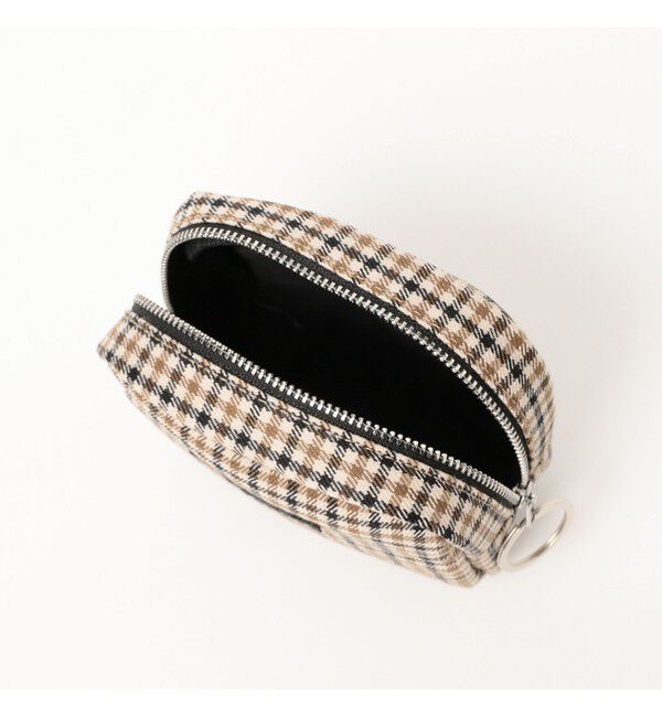 BEAMS「チェック ポーチ M」|ポーチ|