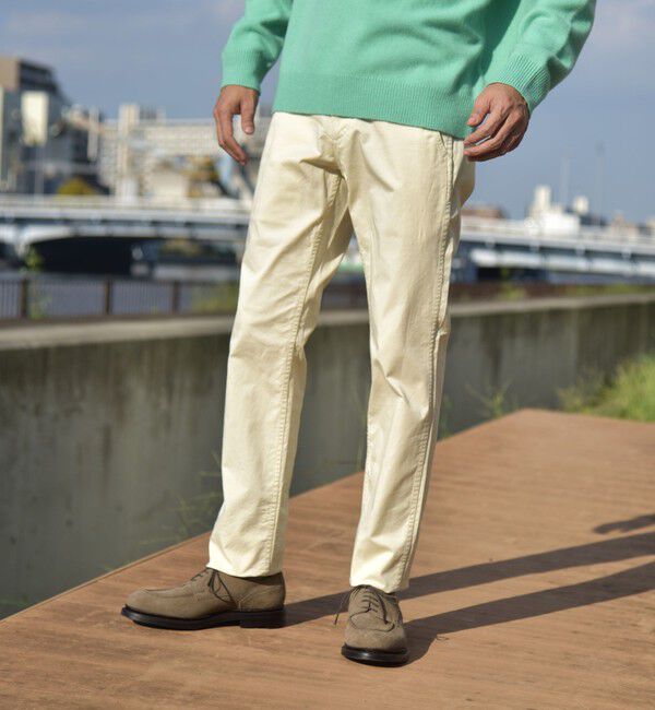 SHIPS「SHIPS:〈抗菌加工〉japan quality カラー テーパード スリム チノパンツ」|チノ|