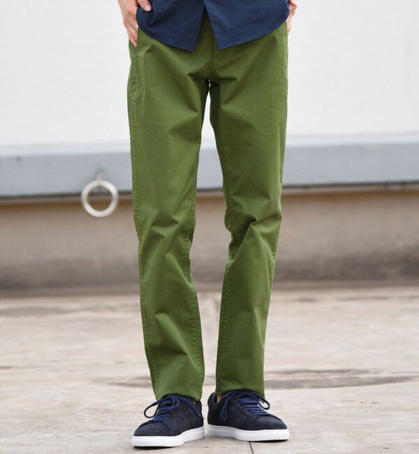 SHIPS「SHIPS:〈抗菌加工〉japan quality カラー テーパード スリム チノパンツ」|チノ|