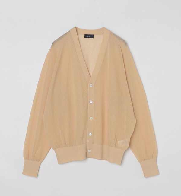 SHIPS「SHIPS: コットン/リネン サマーニット シアー Vカーディガン」|カーディガン|