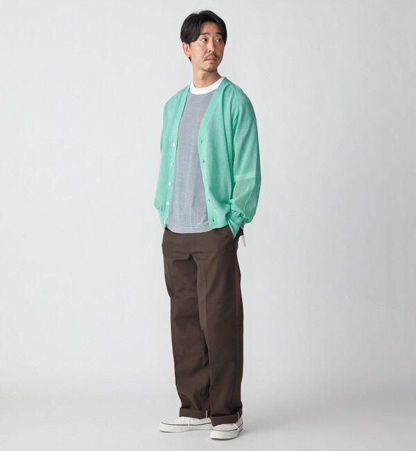 SHIPS「SHIPS: コットン/リネン サマーニット シアー Vカーディガン」|カーディガン|