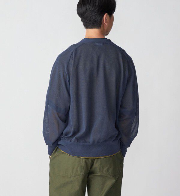 SHIPS「SHIPS: コットン/リネン サマーニット シアー Vカーディガン」|カーディガン|