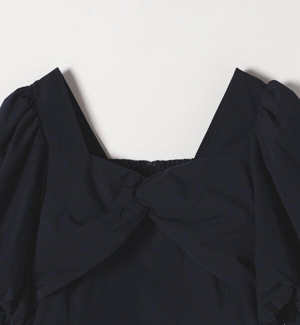 quaranciel「quaranciel:〈洗濯機可能〉タイプライター ツイスト ボリュームスリーブ ブラウス」|シャツ・ブラウス|