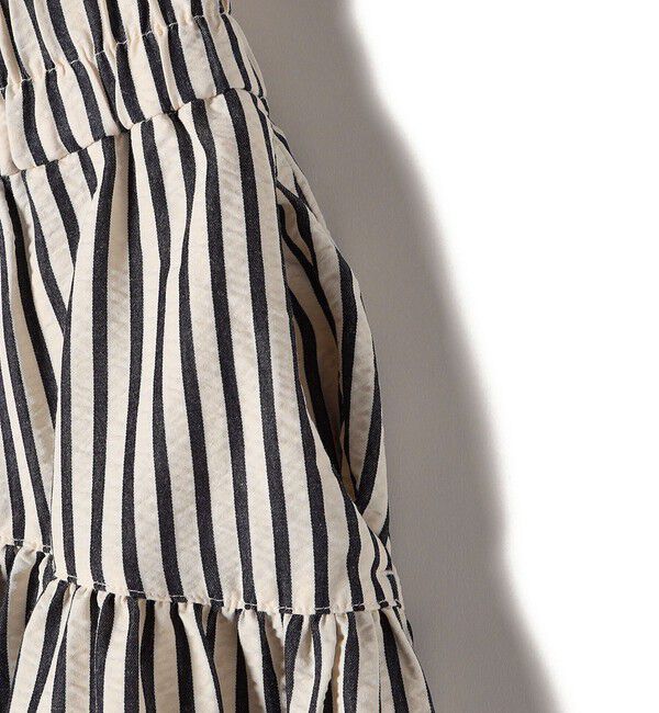 SHIPS Colors 「SHIPS Colors:〈洗濯機可能〉ストライプ ギャザー スカート◇」|フレア|