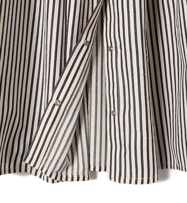 SHIPS Colors 「SHIPS Colors:〈洗濯機可能〉ストライプ ギャザー スカート◇」|フレア|