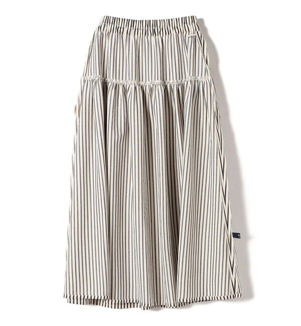 SHIPS Colors 「SHIPS Colors:〈洗濯機可能〉ストライプ ギャザー スカート◇」|フレア|