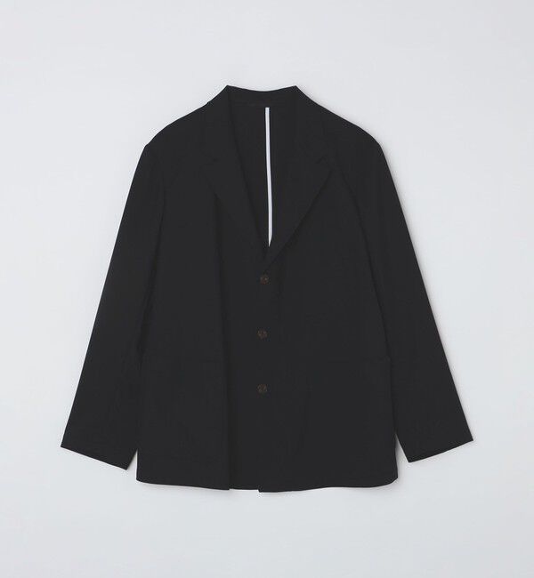 SHIPS「BATEAUX DE SHIPS: スーパー100&rsquo;S ウールトロピカル フィッシュ ジャケット」|テーラードジャケット|ブラック