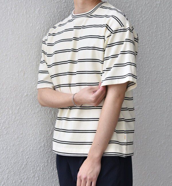 SHIPS any「【SHIPS any別注】sports wear: レトロ カラー ボーダー Tシャツ◇」|Tシャツ・カットソー|