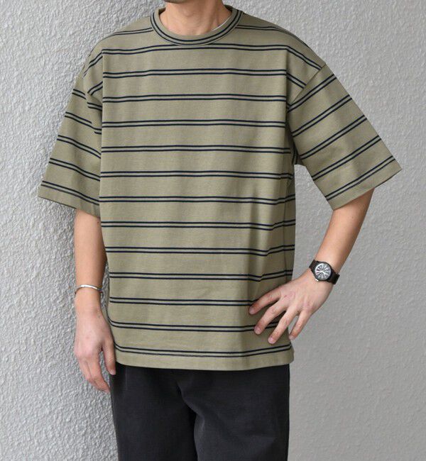 SHIPS any「【SHIPS any別注】sports wear: レトロ カラー ボーダー Tシャツ◇」|Tシャツ・カットソー|