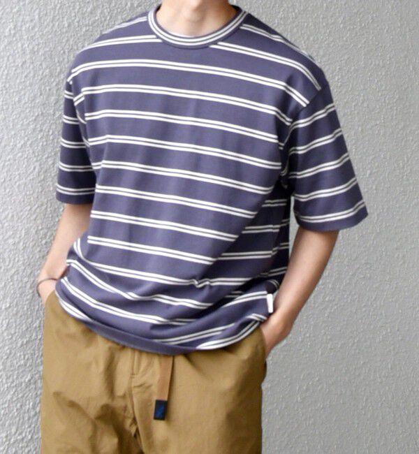 SHIPS any「【SHIPS any別注】sports wear: レトロ カラー ボーダー Tシャツ◇」|Tシャツ・カットソー|