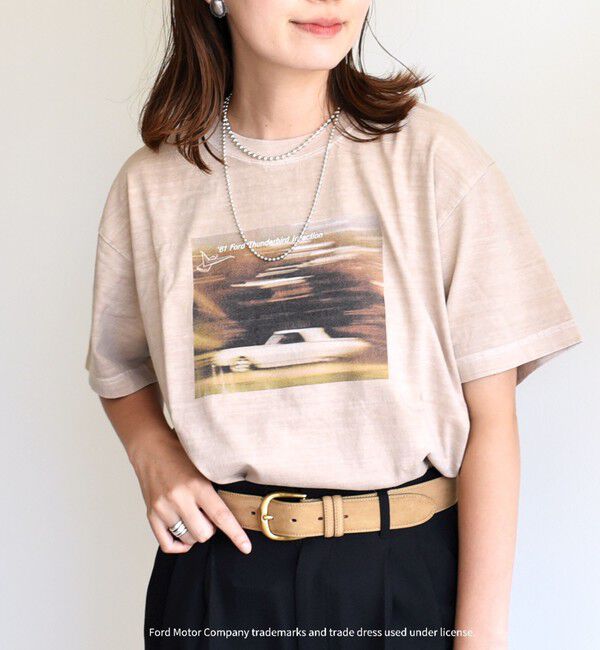 SHIPS for women「【SHIPS別注】GOOD ROCK SPEED: FORD TEE」|Tシャツ・カットソー|ベージュ