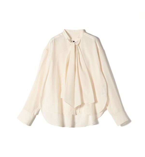 SHIPS for women「〈手洗い可能〉シアー リボン タイ ブラウス」|シャツ・ブラウス|