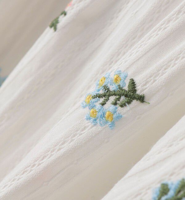 SHIPS Colors 「SHIPS Colors:100～140cm /〈洗濯機可能〉フラワー 刺繍 チュニック」|シャツ・ブラウス|