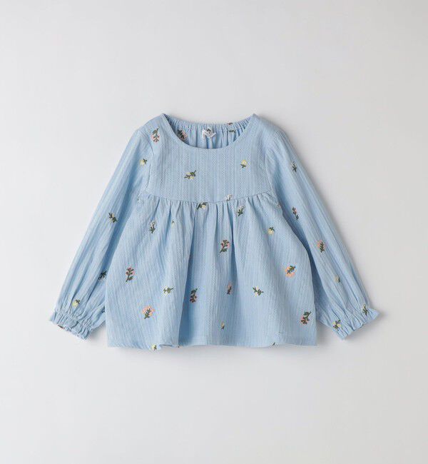 SHIPS Colors 「SHIPS Colors:100～140cm /〈洗濯機可能〉フラワー 刺繍 チュニック」|シャツ・ブラウス|