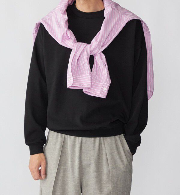 SHIPS「SHIPS: スタンド アップ Tシャツ ロングスリーブ」|Tシャツ・カットソー|ブラック