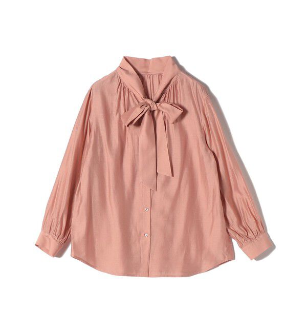 SHIPS Colors 「SHIPS Colors:〈手洗い可能〉シルキー ローン ボウタイ シャツ◇」|シャツ・ブラウス|ピンク