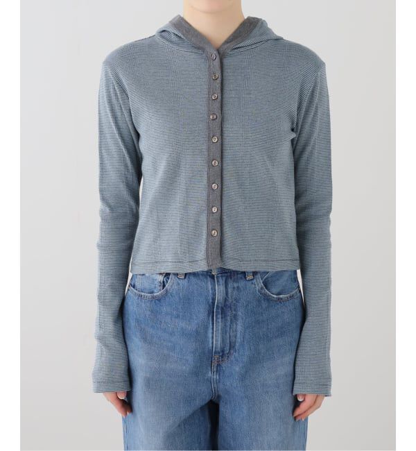 OUTDOOR PRODUCTS Usual Things「miller Prib Hoodie cardigan」|Tシャツ・カットソー|グレーA