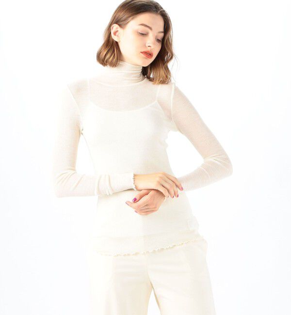 MACPHEE「ウールリブ タートルネックプルオーバー」|Tシャツ・カットソー|