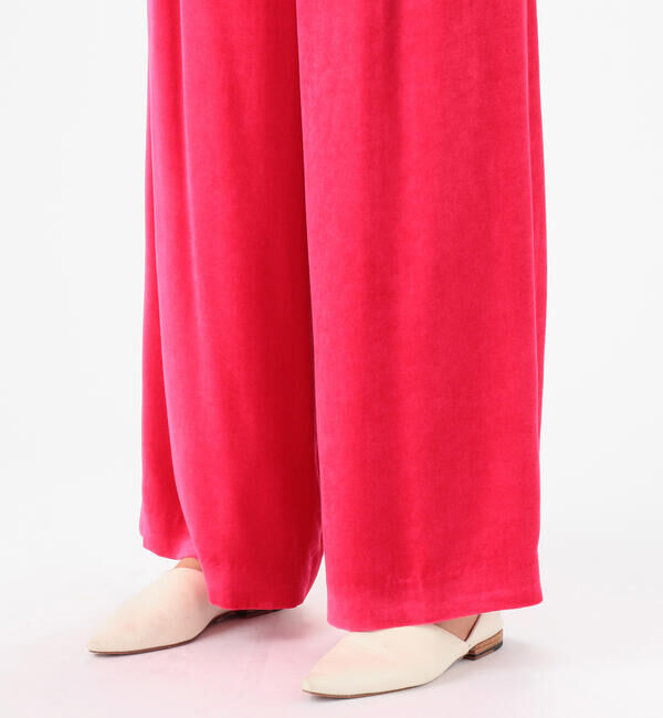 Ballsey「マットベルベット セミワイドパンツ」|その他|