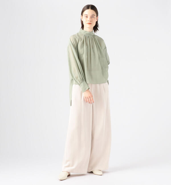 Ballsey「マットベルベット セミワイドパンツ」|その他|