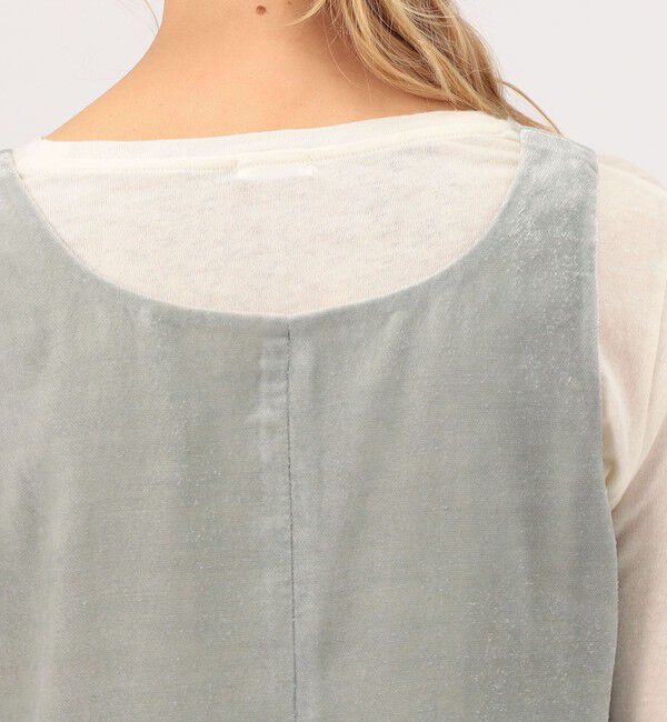 BACCA「レーヨンキュプラ ベルベット タンクブラウス」|タンクトップ|