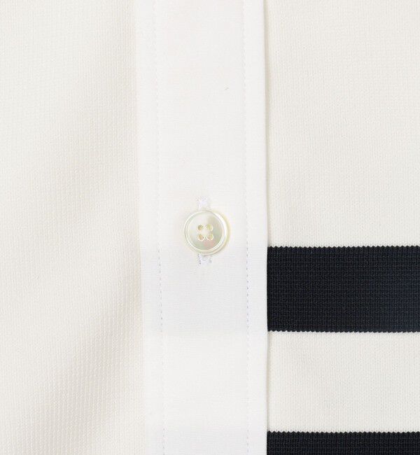 TOMORROWLAND MENS「コットンポリエステルニットコンビ レギュラーカラーシャツ」|シャツ・ブラウス|