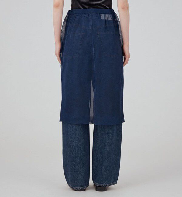 MACPHEE「ポリエステルシアー ミディスカート」|スカート|