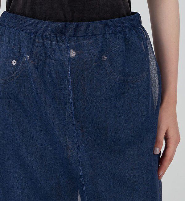 MACPHEE「ポリエステルシアー ミディスカート」|スカート|