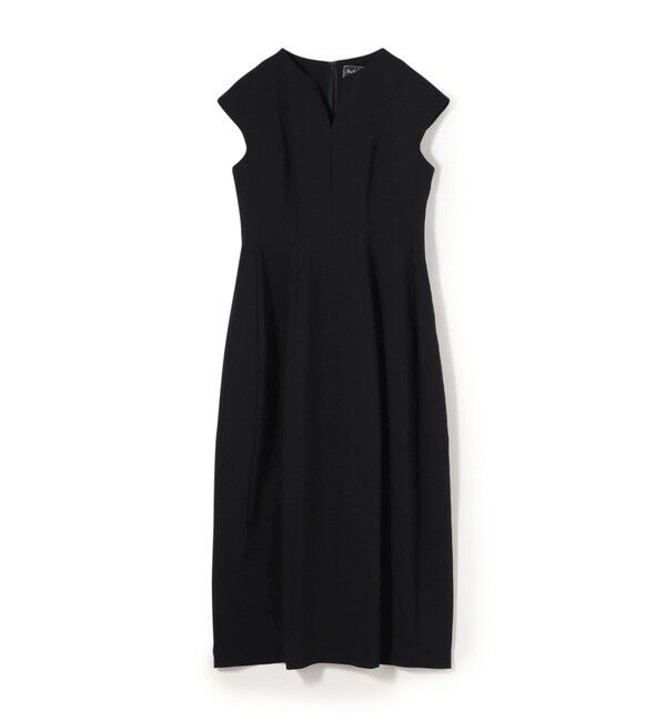 Ballsey「スティフダブルクロス バレルシルエットワンピース」|ワンピース|69 ネイビー