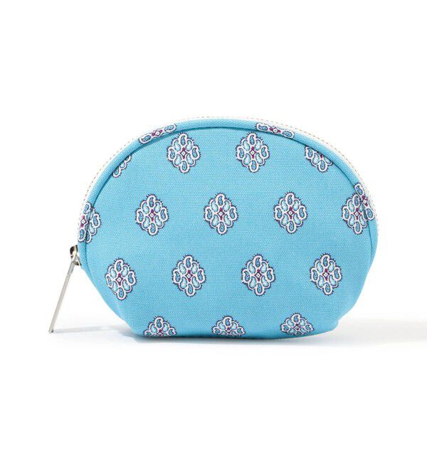 SOULEIADO「SOULEIADO コットンオックス ラウンドポーチ」|ポーチ|62 ライトブルー系