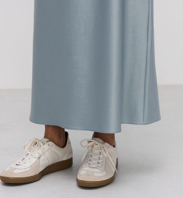 BACCA「コットンバックサテン オーガンジーコンビドレス」|ワンピース|