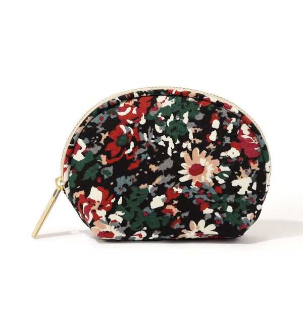 SOULEIADO「SOULEIADO コットンオックス ラウンドポーチ」|ポーチ|18 ブラック系