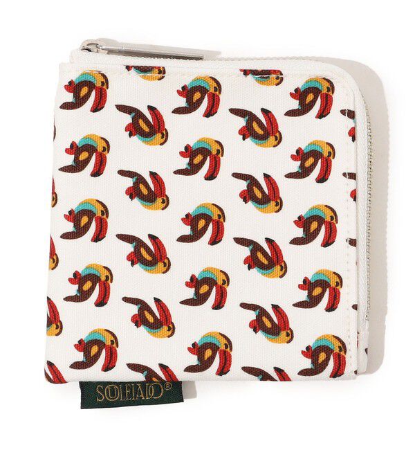 SOULEIADO「SOULEIADO コットンオックス フラットポーチ」|ポーチ|12 ホワイト系