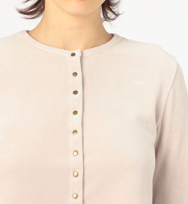 BACCA「ヘビーベロア ショートカーディガン」|カーディガン|